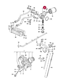 Oliefilter huis 924 turbo 