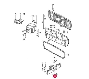 928 zijlicht markering achter L &amp; R USA