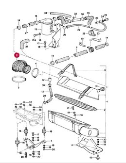 924 turbo inlaat rubber 