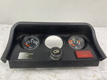 924 Console zwart met 2 klokken