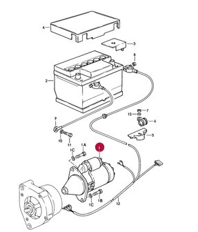 944 startmotor  gereviseerd 1.4 kw  944/ 944 turbo/924S 85-91