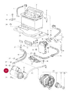 Boxster 986 startmotor 1.8 kw  gereviseerd