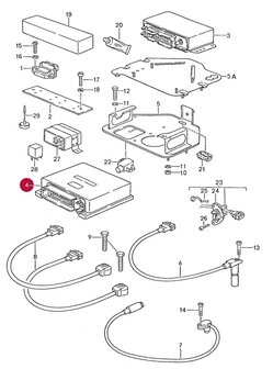 928 S4  LH  Jetronic computer (Bosch 0280002507) 1987-1990
