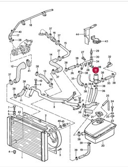 944 turbo waterpomp turbo koeling 