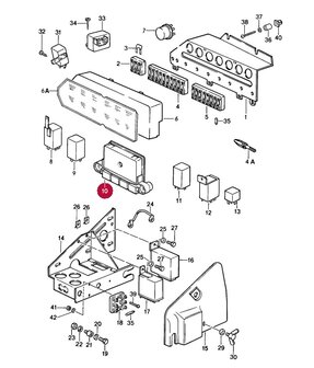 911 84-89 regel module cabriodak 