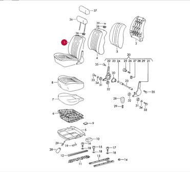911 Recaro SWB stoelenset L &amp; R