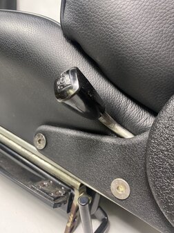 911 S &amp; Carrera RS  Recaro  1970-1973 stoelenset (L&amp;R) gerestaureerd zwart leder (alleen Afhalen)