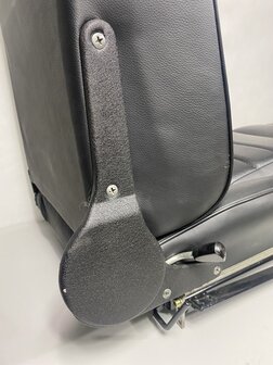 911 S &amp; Carrera RS  Recaro  1970-1973 stoelenset (L&amp;R) gerestaureerd zwart leder (alleen Afhalen)