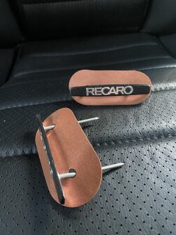 911 S &amp; Carrera RS  Recaro  1970-1973 stoelenset (L&amp;R) gerestaureerd zwart leder (alleen Afhalen)