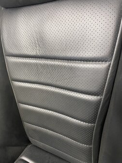 911 S &amp; Carrera RS  Recaro  1970-1973 stoelenset (L&amp;R) gerestaureerd zwart leder (alleen Afhalen)