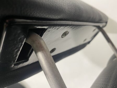 911 S &amp; Carrera RS  Recaro  1970-1973 stoelenset (L&amp;R) gerestaureerd zwart leder (alleen Afhalen)