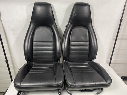 911 Comfort stoelenset L  &amp; R zwart leder (Alleen afhalen)