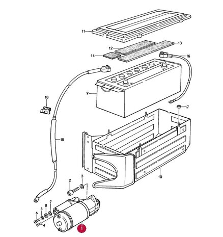 928 Startmotor 1.5 kw gereviseerd