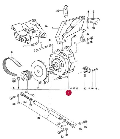 924S  Dynamo 90 amp gereviseerd