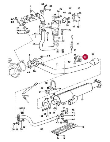 NOS 924 Turbo klem uitlaat