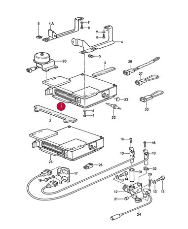 944 type 1  DME Computer Bosch 0261200016