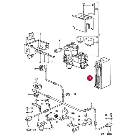 944 / 968 /  928 ABS regelunit bosch 0255103039
